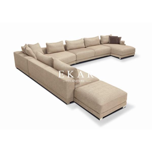 American Contemporary Style 2017 New Living Room Furniture High Class Genuine Leather Sectional Sofa Sets  ZZ-T-012