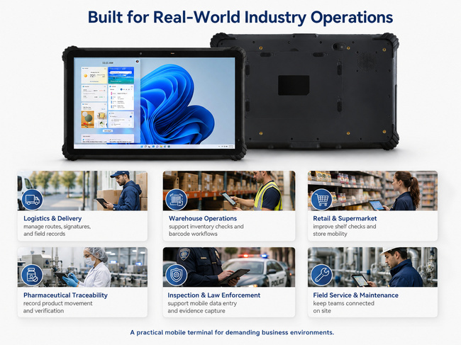 Field Inspection Tablet 13.3 Inch for Industrial Monitoring Visual Review and Site Reports
