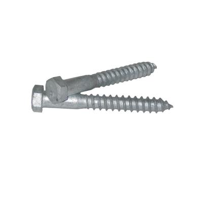 3/8-In X 4 inch Gray Galvanized Outdoor Screws Hot Dipped Exterior Lag Screws