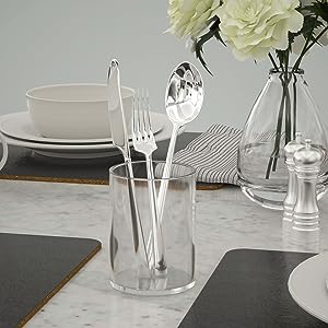 Acrylic Pen Holder 2 Pack,Clear Desktop Pencil Cup Stationery Organizer For Office Desk Accessory -Round