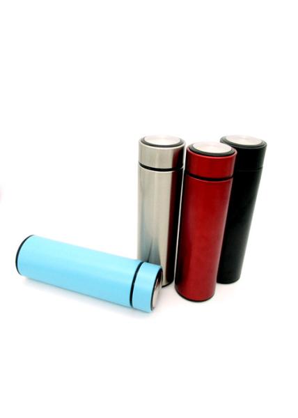 Portable Vacuum Flask Water Bottle  Powder Coated Skinny Soft Touch Surface