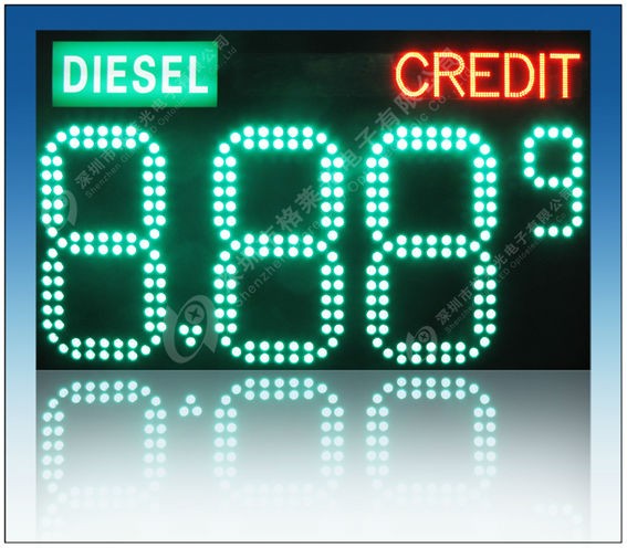 Внешний светодиодный дисплей Modbus на TCPIP бензиновой станции