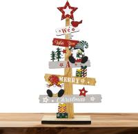 decoraciones de Navidad Mesa Navidad Mesa de madera Signo de Navidad Mesa de mesa Árbol gnomo