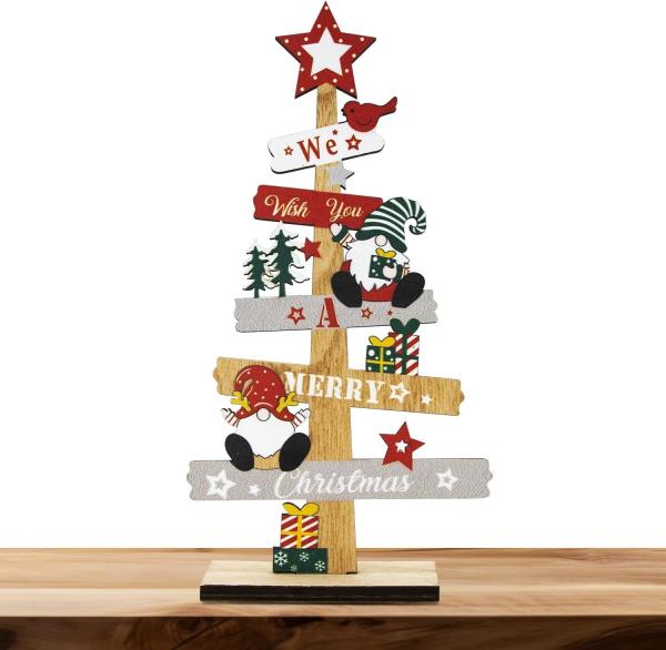 christmas decorations  Table  Christmas Wooden Table Sign Xmas Tabletop  Gnome tree