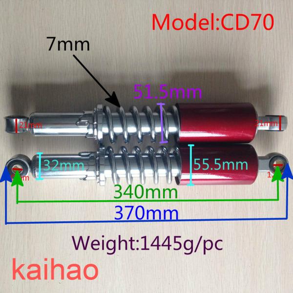 Save Big Motorcycle Parts Oil Filled Scooter Shock Absorber for Indonesia