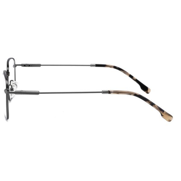 Eyewear металла объектива квадрата 53mm обрамляет голубой светлый рецепт