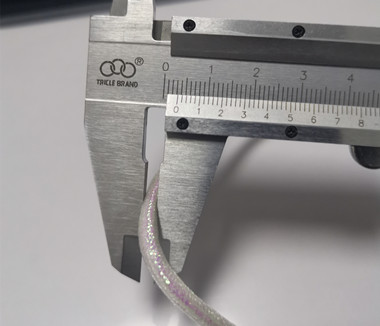 Материал полиэстера разносторонней ширины ленты строки 3mm Drawcord Stretchy