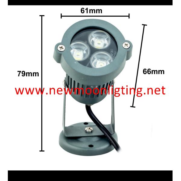 3w Waterproof Lamp for Aquarium Fish Tank,submersible Spotlight Landscape Underwater Light, Garden Fountain, Pond Pool