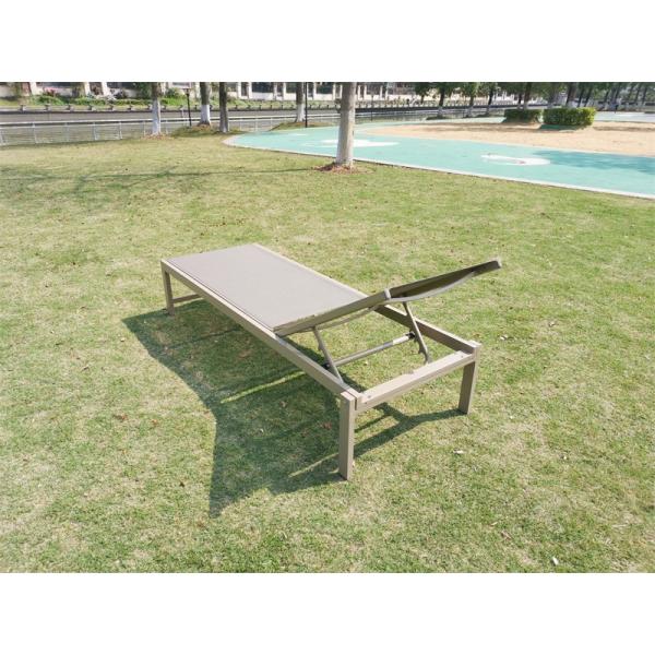 Upgrade Your Beach and Pool Experience with this Metal Outdoor Patio Wave Chaise Lounger