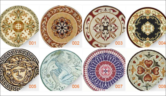 Бежевые медальоны пола мрамора фойе для на открытом воздухе/крытое декоративного