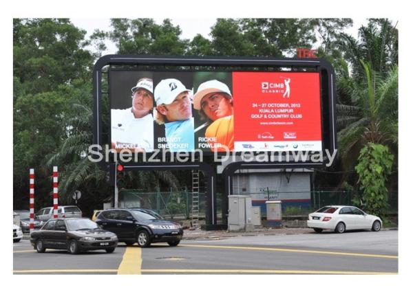 High Luminance Large Outdoor LED Highway Billboard PH16 Static Scanning For Cross Road