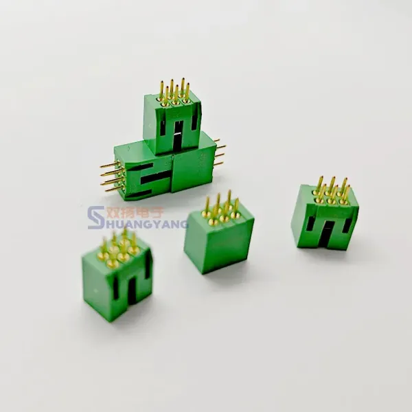 Jl24-6zjb 6-Pin Straight PCB Socket Rectangular Aviation Connector for Industrial Control Equipment.