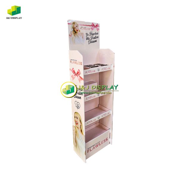 Personal Care Skincare Cardboard Display Units In Pharmacy Floor Display Stand
