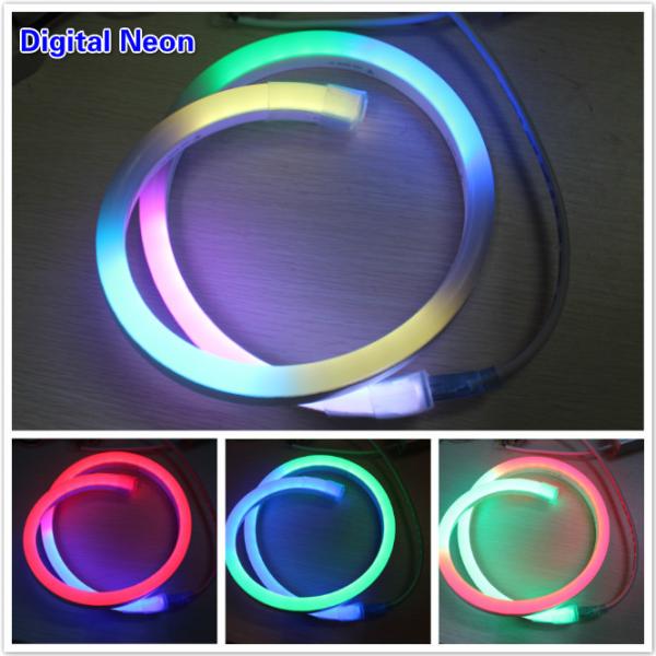 Addressable pixel neon flexible 24v digital dmx rgb led rope lighting