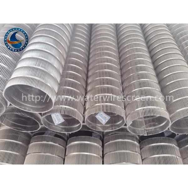 Sus304 Profile 80mm OD V Wire Screen Filter Screw Press Baskets