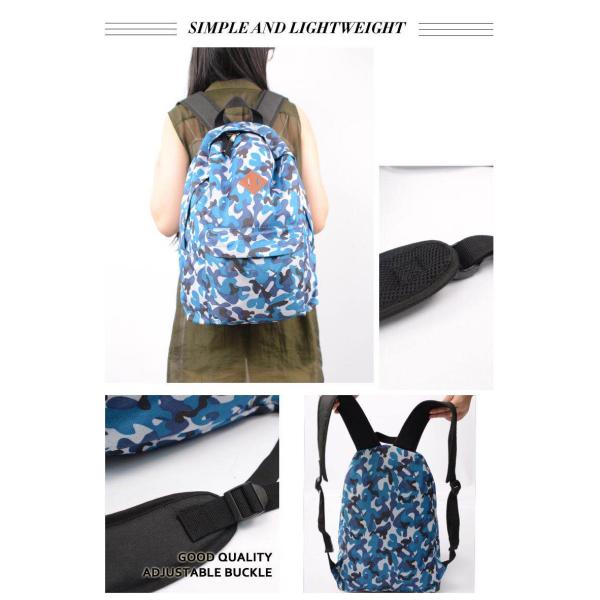 Camo Inventory School Laptop Backpack Stationery Outdoor Traveling Navy Blue
