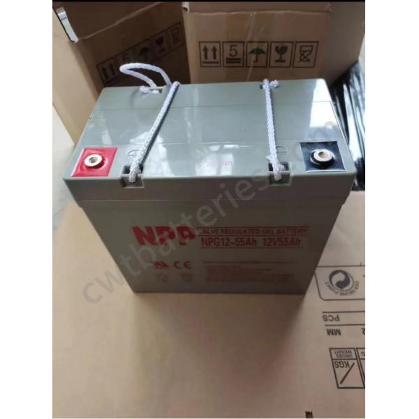 Valve Regulated Lead Acid Solar Batteries NPG12-55Ah 12V Rechargeable