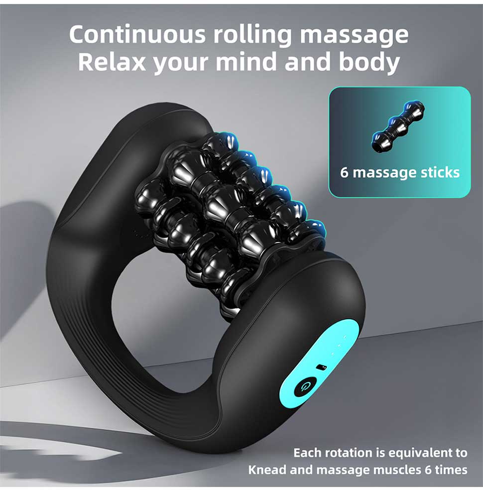 3-Speed Massage Roller Stick for Legs Foot & Calf Muscle Stimulator Rolling Percussive Massager