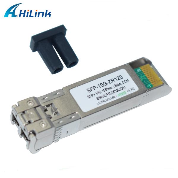 Long-Range 10G Base SFP ZR 120KM 1550NM Fiber Optic Transceiver Module Compatible with LC Connector