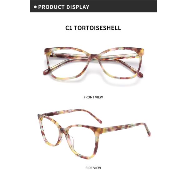 Мост 16mm рамки оптически стекел глаза кота женщин стекел рамки ацетата Eco дружелюбный