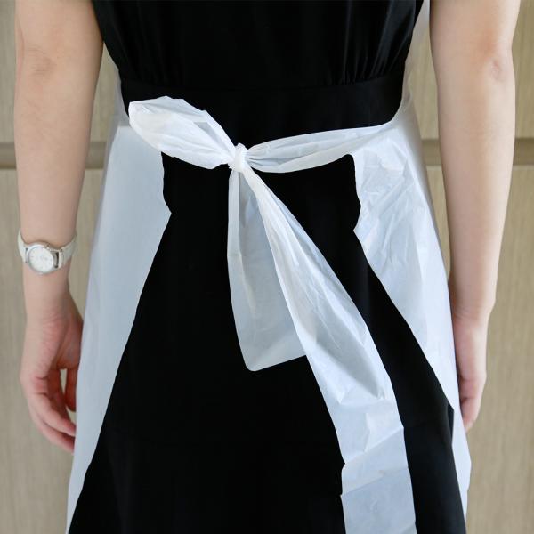 Disposable PE 70x110CM Blue/White Protect Safety Plastic Apron Roll Waterproof Dental Apron Without Sleeve