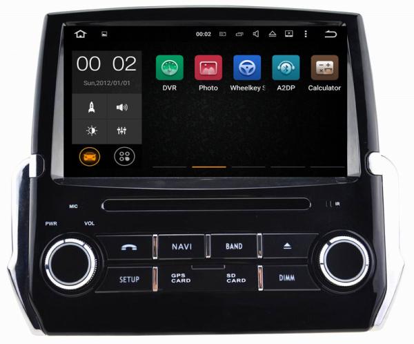 Ouchuangbo car dvd gps navigation android 7.1 for  Peugeot 2008 with calculator 3G WIFI DDR3 2GB 1024*600