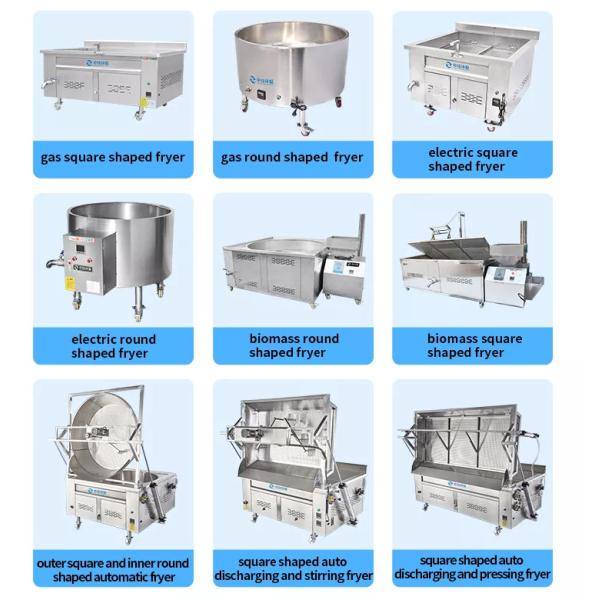 peixes elétricos Fried Chicken Durable Material Potato Chips Fryer da frigideira do gás 140L