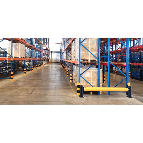 Heavy Duty Pallet Rack Protector Warehouse Pallet Rack Column Protection Flexible Plastic Guard Upright Protector