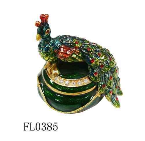 Beautiful Peacock Bird Jewelry Box ,Fashion Trinket Box