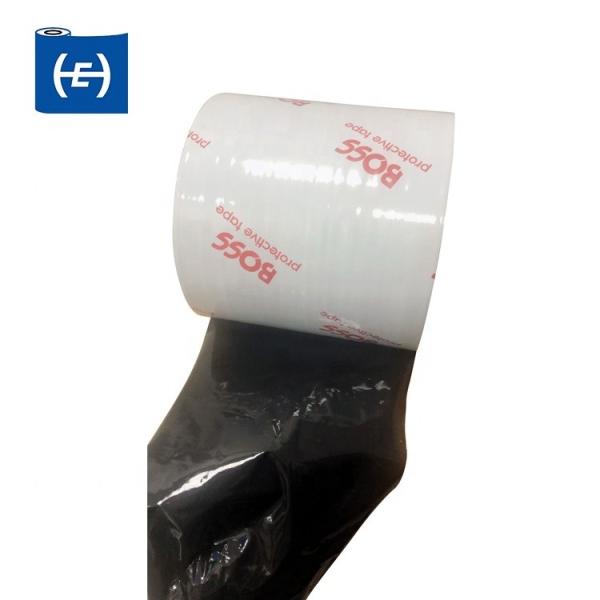 Película de proteção auto-aderente de polietileno de baixa densidade preto e branco para chapas de aço revestidas de cores