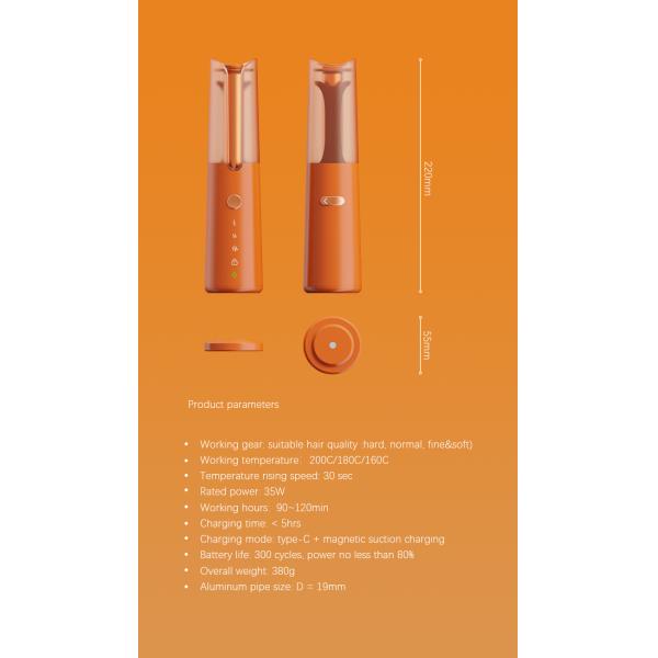 Hot selling wireless automatic hair curler automatic rotating rechargeable portable wireless hair curler auto hair curle