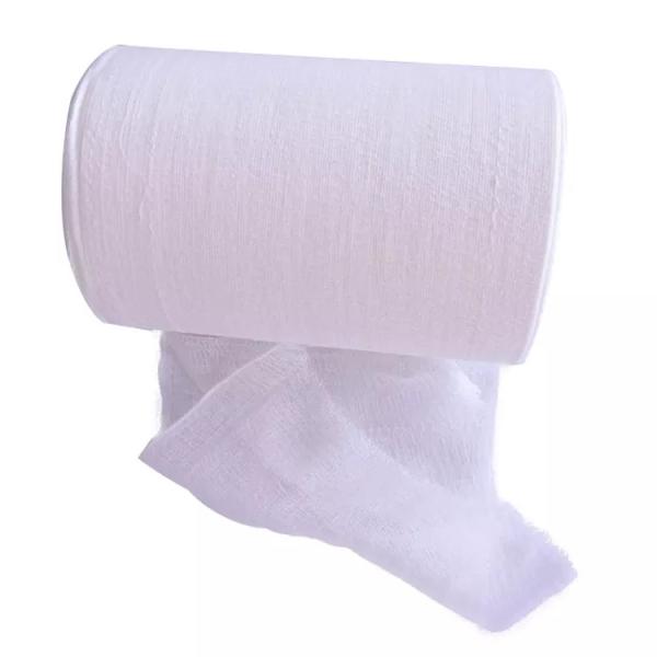 100% Cotton Absorbent Bleached Hydrophilic Medical Surgical 2,4ply Gauze Roll