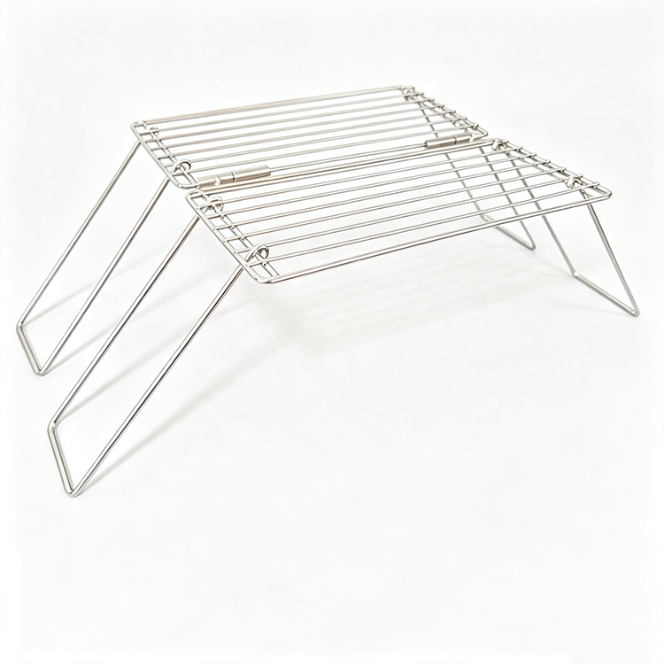 SS304 Stainless Steel Anti Rust Bakeware Mesh Tray Round Square Oven Baking Wire Tray