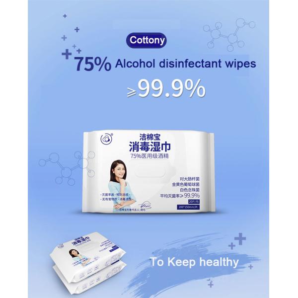 Highly Sterilized Antibacterial Alcohol Wipes Effectively Kills Live Viruses