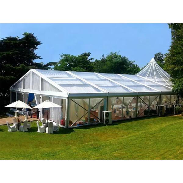 Wind Load 120km/H Outdoor Wedding Tent With Wooden Flooring