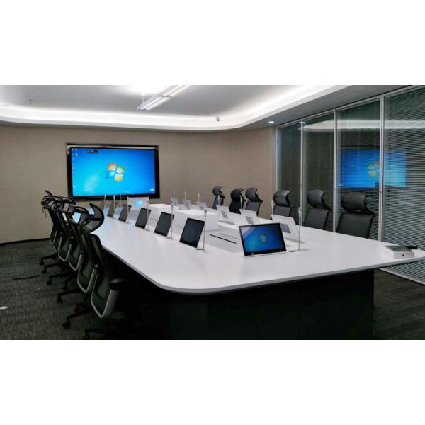 Ultrathin Electric LCD PC Monitor Lift 17.3inch Screen Conference System Pop Up TV