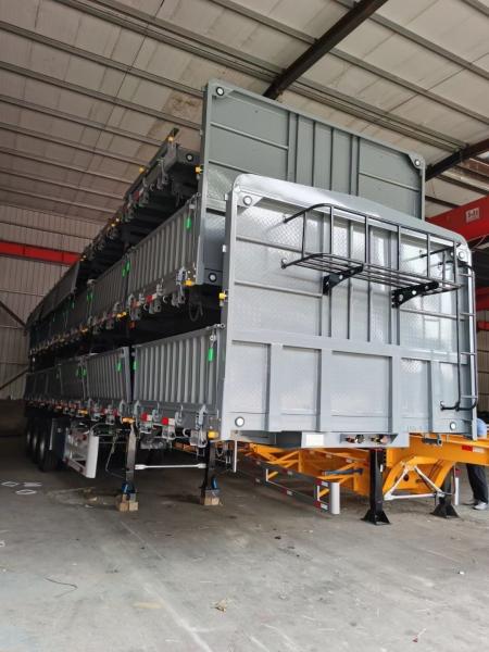 Customized Extendable Hydraulic 2/3/4 Axle Sidewall Semi-Trailer 60 Tons