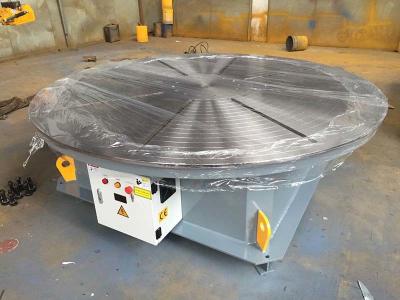 0.01 - 0.1rpm Pipe Welding Positioners , 5000 lbs Capacity Rotary Welding Turn Table