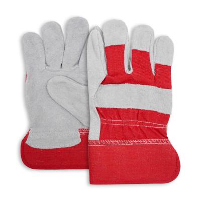 Soft Lining Leather Heat Resistant Gloves , Forge Mig Fireplace High Temperature Safety Gloves