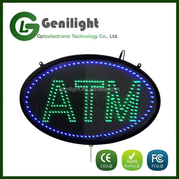 High Brightness Neon LED Sign Display for Sushi Oval or Customized Shape