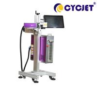 Chaîne de production de marqueur de couleur de laser de CYCJET écran tactile de la grande vitesse 7inch de 100W