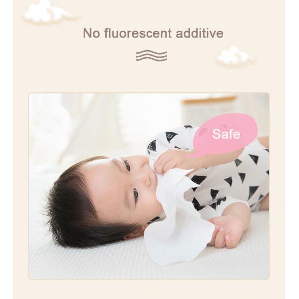 Reusable Pure Cotton Dry Baby Wipes , Ultra Soft Dry Wipes For Newborns
