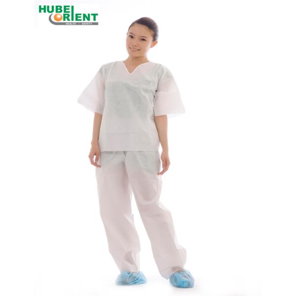Approved CE MDR Prevent Bacterial 45g/m2 SMS Disposable Medical Use Pajamas Suits