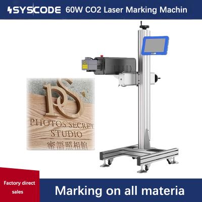 All-in-One 60W CO2 Laser Marking System with 10 Touchscreen for Permanent Marking on Food Packaging, Fabric & Rubber