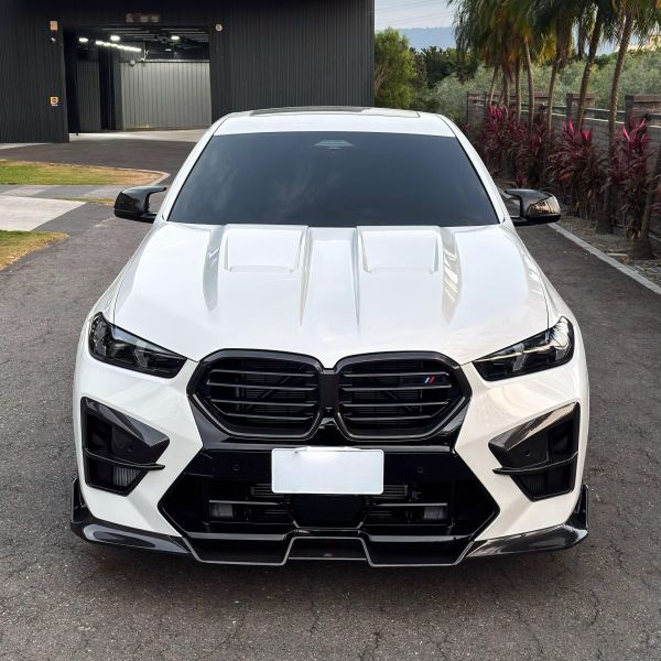 Dry Carbon Fiber Body Kit BMW X6M Body Kit LU Style Spoiler Hood