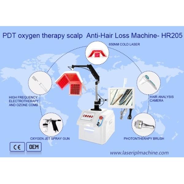 650 Нм диодная лазерная машина для роста волос Анализатор низкого уровня терапии волос