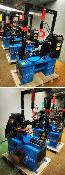 0.55kw Automatic Wheel Straightening Machine Equipment Full Teeth Dual Cylinder Rim Processing Machine