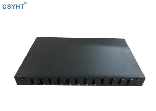 1U 19 FIBER OPTIC DRAWER RACK 24 Ports FTTH Fiber Patch Panel