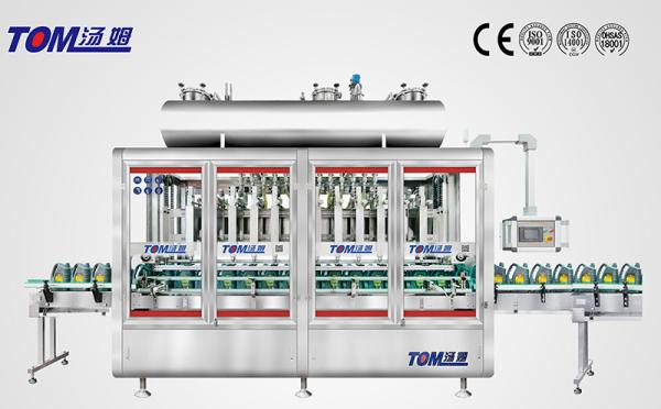 2800BPH ligne de remplissage de lubrifiant PLC contrôlée pesée machine de remplissage 1-5L