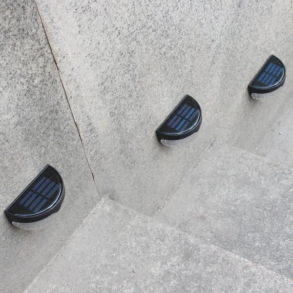 Solar Fence Light Semi-circle Outdoor Wall Light White Decorative Lighting